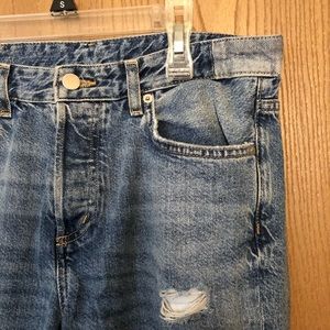 Ripped boyfriend jeans